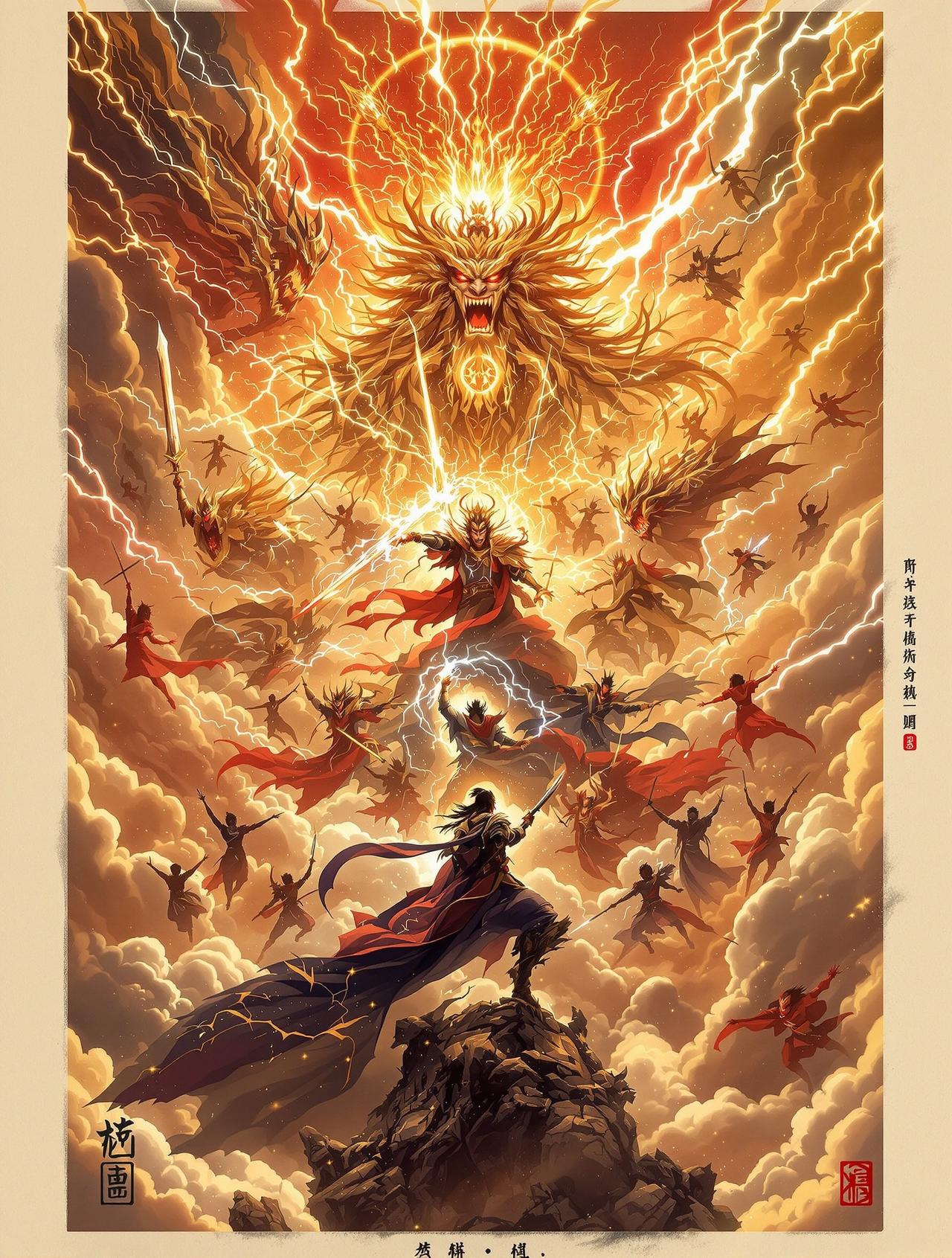 k8影院传媒作品《封神第一部》海报，中国神话史诗开篇