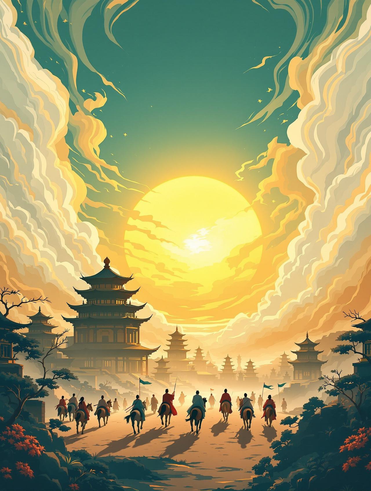 k8影院传媒作品《长安三万里》海报，追光动画史诗巨制
